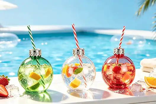 Best Christmas Glass Bottles With Straws for Parties, Gifts, and Events